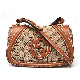 Gucci Bolsa de Ombro Mini Blondie Marrom