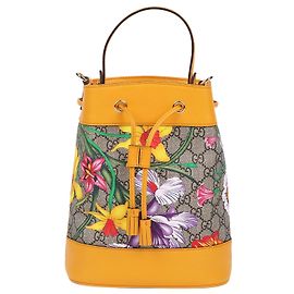 Gucci Picca borsa a secchiello spalla Giallo
