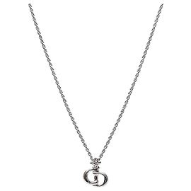 Dior Collier Cubic CD Silver Argenté