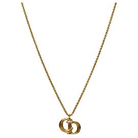 Collier Dior CD Doré Doré