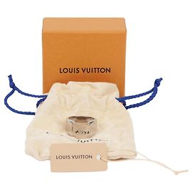 Louis Vuitton Siegelring aus Silber mit eingraviertem Monogramm Mehrfarben