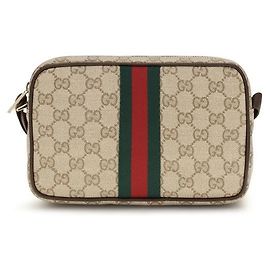Gucci Beige Fabric Shoulder Bag Beige