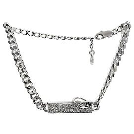 Dior Pulsera Cubic Plate Silver Plata