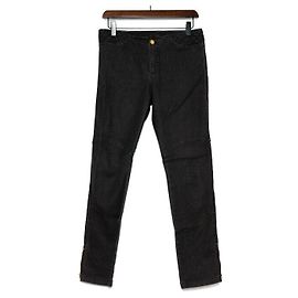 Louis Vuitton Calças acolchoadas de algodão com monograma para mulher - Denim preto Preto