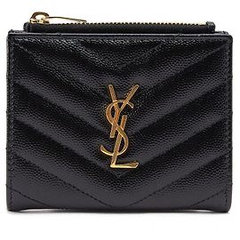 Autre Marque Monogram Kartenetui für Damen Schwarz