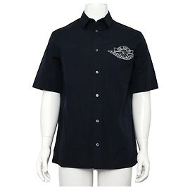 Camisa de algodón Dior azul marino para hombre Azul