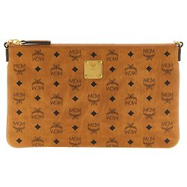 MCM Clutch in polietilene marrone Marrone