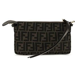 Fendi Sac à épaule en polyester marron Marron