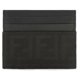 Fendi Black Polyester Wallet Black