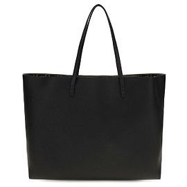 Fendi Bolsa de ombro Bos Taurus em couro de bezerro preto Preto