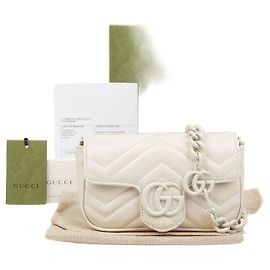 Gucci Gürteltasche Weiß aus Kalbsleder Weiß