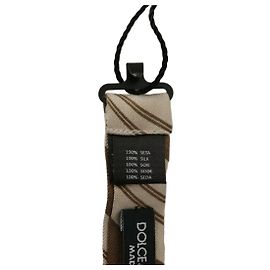 Dolce & Gabbana Multicolor Patterned Adjustable Neck Bow Tie Men Black