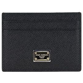 Dolce & Gabbana Black Calf Leather Bos Taurus Wallet Black