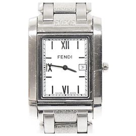 Fendi Relógio Masculino LOOP em Aço Quartz Prata