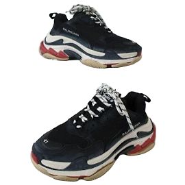 Balenciaga Triple S Bread Sneaker Rot Leder Rot