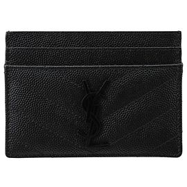 Autre Marque Monogram Kartenetui Schwarz Schwarz