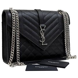 Autre Marque Borsa a Tracolla con Catena a Busta Nera Medium Nero