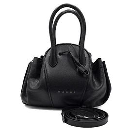 Marni Borsa Tote e Borsa a Tracolla Tulipea Small Nero Nero