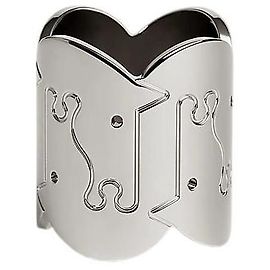 Hermès Schalring Palladium Braun