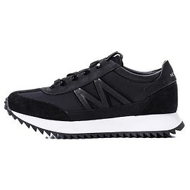 Moncler Sapatilhas de nubuck e camurça Marrom