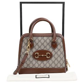 Gucci Borsa Horsebit Small Marrone Marrone