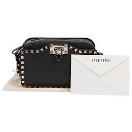 Valentino  mala de ombro e tiracolo Rockstud Marrom