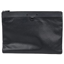 Louis Vuitton Pochette Clutch in pelle Monogram Shadow Nero Multicolore
