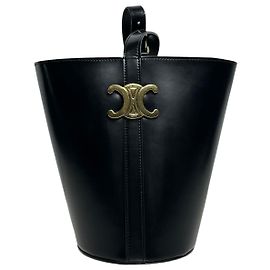 Céline Bolsa Bucket Triomphe de Ombro e Tiracolo Grade Marrom