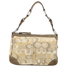 Coach Shoulder Canvas Large Bege