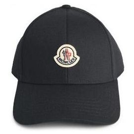 Moncler Logo Baseball Cap Schwarz Schwarz