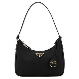 Prada Mini sac en cuir Saffiano Re-Edition Noir