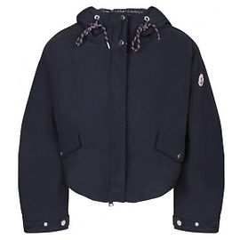 Moncler Eucalyptus Hooded Shorts Down Jacket Blue