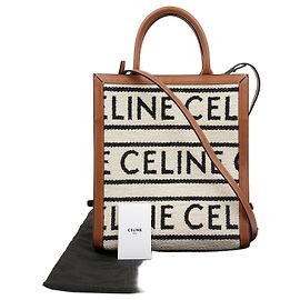 Céline Vertical Cabas Small Tote Shoulder Bag Brown