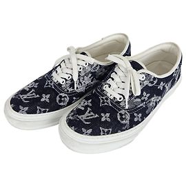Louis Vuitton Sapatilhas Trocadero Monogram Denim Multicor