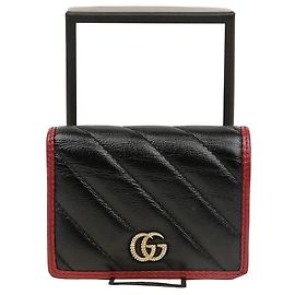 Gucci GG Marmont Kartenetui Braun