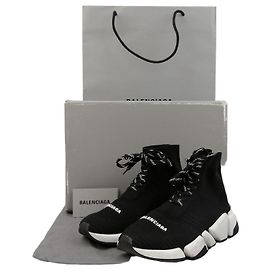 Balenciaga Baskets à lacets Speed Marron