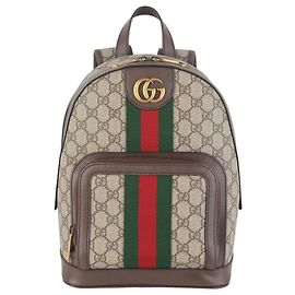 Gucci GG Supreme Ophidia Small Women's Backpack Brown