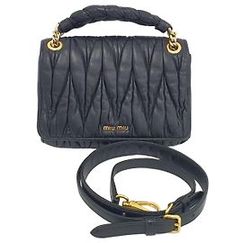 Miu Miu Borsa a tracolla matelassé Marrone