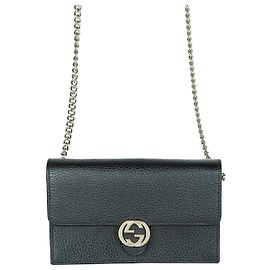 Gucci Sac crossbody interlocking Marron