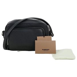Burberry Embossed Small Camera Bag Black Black