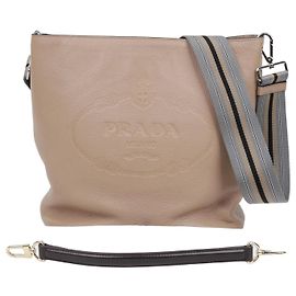 Prada Borsa a Secchiello a Spalla e Tracolla Marrone