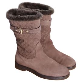 Bottines Louis Vuitton Monogram en daim Multicolore