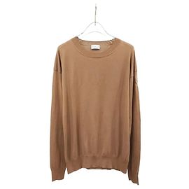 Moncler Patch Logo Brown Knit Brown