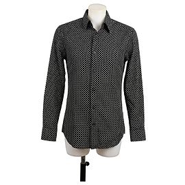 Givenchy Baumwollhemd schwarz mit Polka Dots Schwarz Weiß