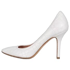 Christian Dior White Leather Stiletto Heels - EU 39.5 Pre-owned Other