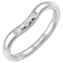 Autre Marque Anel Aliança Curva Tiffany & Co. em Platina Outro