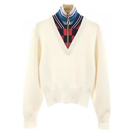 Louis Vuitton Cashmere Blend Knit Red Beige