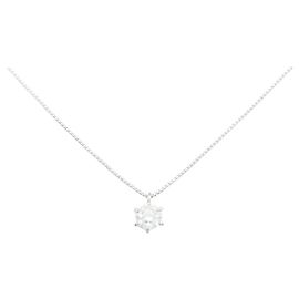 Autre Marque Collana in platino e diamanti Argento