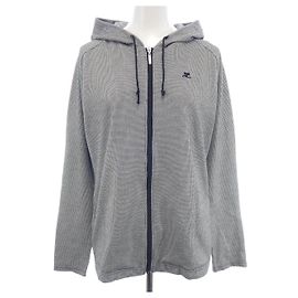 Autre Marque Courreges Hoodie Schwarz Weiß Schwarz Weiß