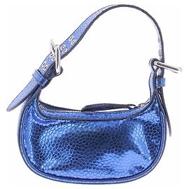 Mini mala Soho By Far azul de pele Azul